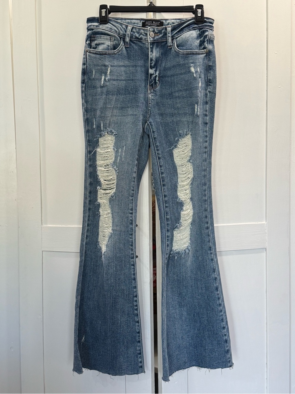 Judy Blue Distressed Flare Jeans